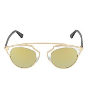 NWT CHRISTIAN DIOR SO REAL GOLD/BLACK SUNGLASSES